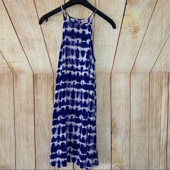 Mossimo Blue Tye Die Mini Summer Small Dress - Picture 2 of 10
